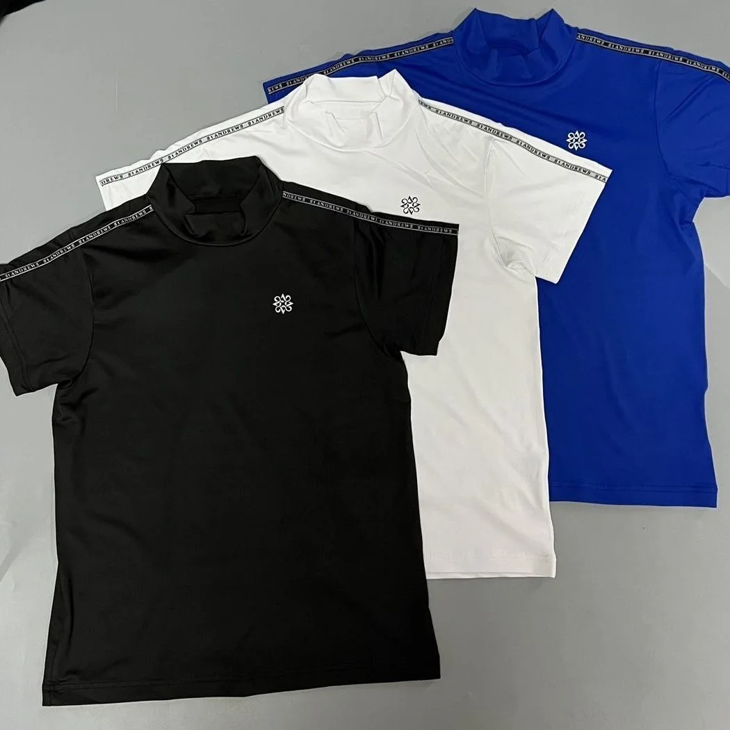 ST ANDREWS Women's New Short-Sleeved T-shirt Breathable Quick-Dry Versatile Summer Top Outdoor Polo Collar