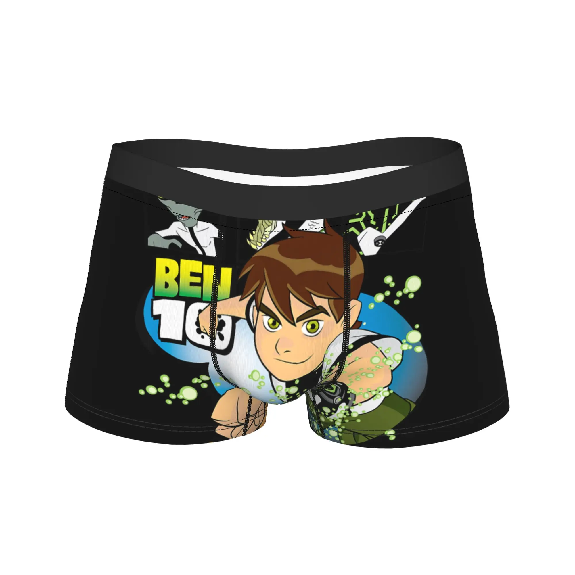 Ben 10 Aliens Underwear  Classic Panties Customs Shorts Briefs For Men 3D Pouch Plus Size Trunk