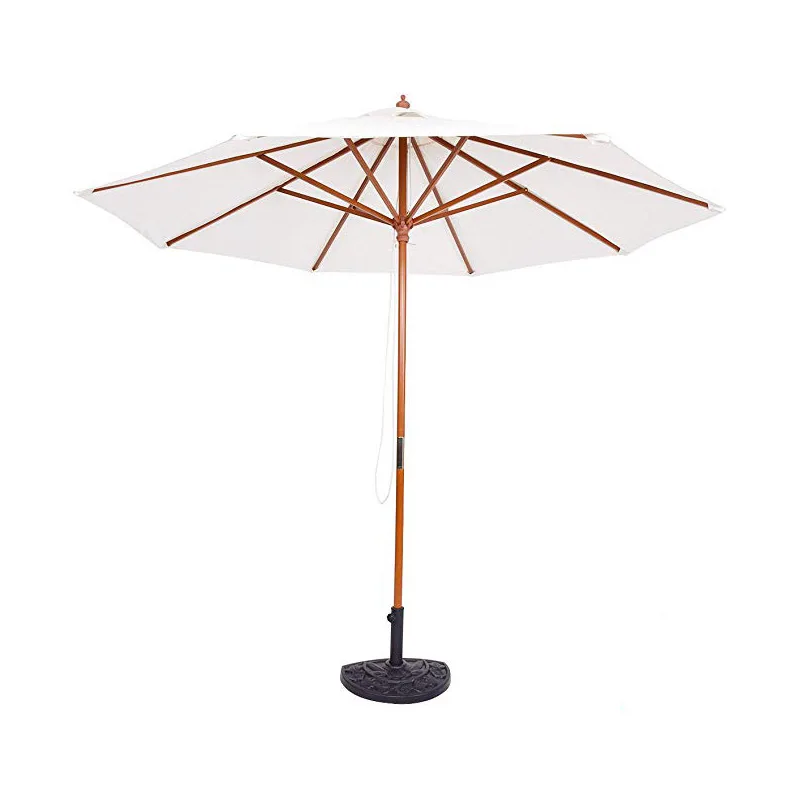 

2.7 meters Courtyard Umbrella Villa Bungalow Garden Courtyard Umbrella Balcony Outdoor Cafe Wooden Leisure Sun