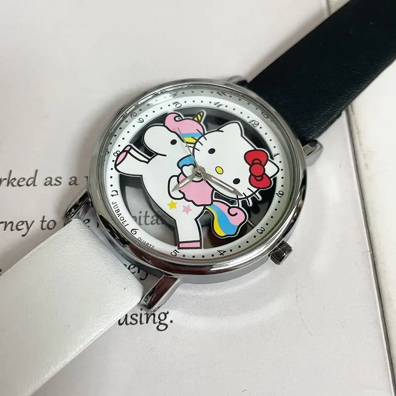 Wholesale animation peripherals Hello Kitty luminous high-value fashion new student niche watch