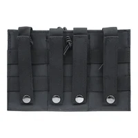 Pochette tactique en nylon pour magazines simple/double/triple à ouverture supérieure, accessoires de tir et de chasse pour airsoft 5