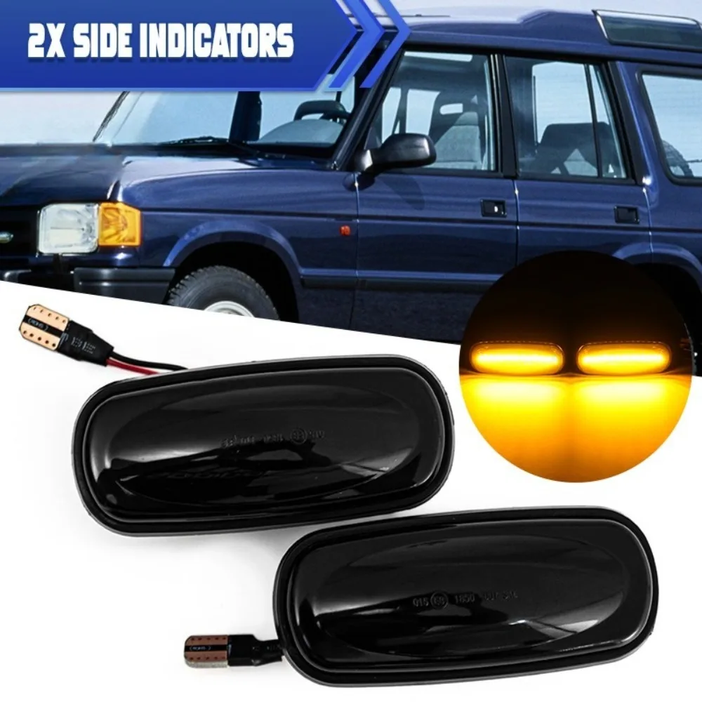 For Land Rover Defender Discovery 2 Pcs Dynamic LED Side Repeater Indicator Light Brand New High-Quality Car Replacement Parts