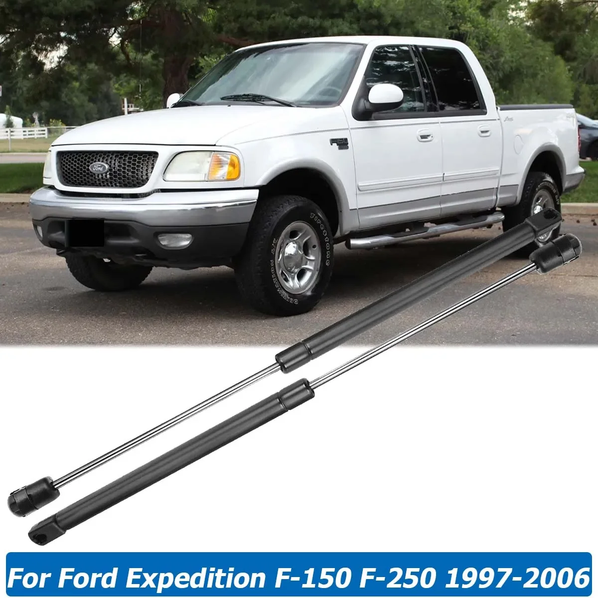 

2PCS/SET Front Hood Spring Shocks Gas Struts Bars Lift Supports for Ford Expedition F-150 F-250 1997-2006 Car Accessories 4478