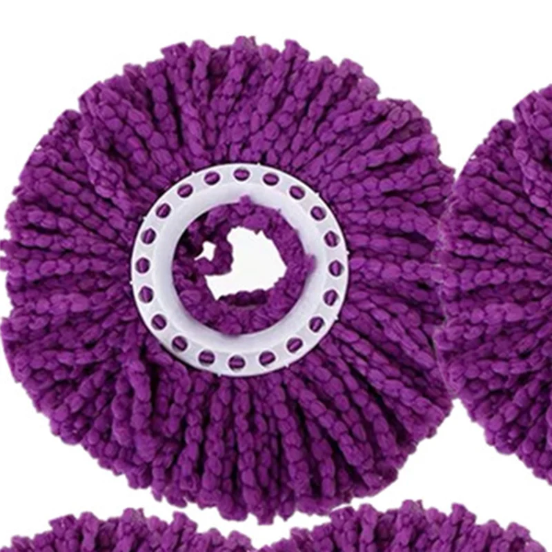 ABRE-Universal Blue And White Encrypted, Thickened Rotating Mop Head - Easy Replacement