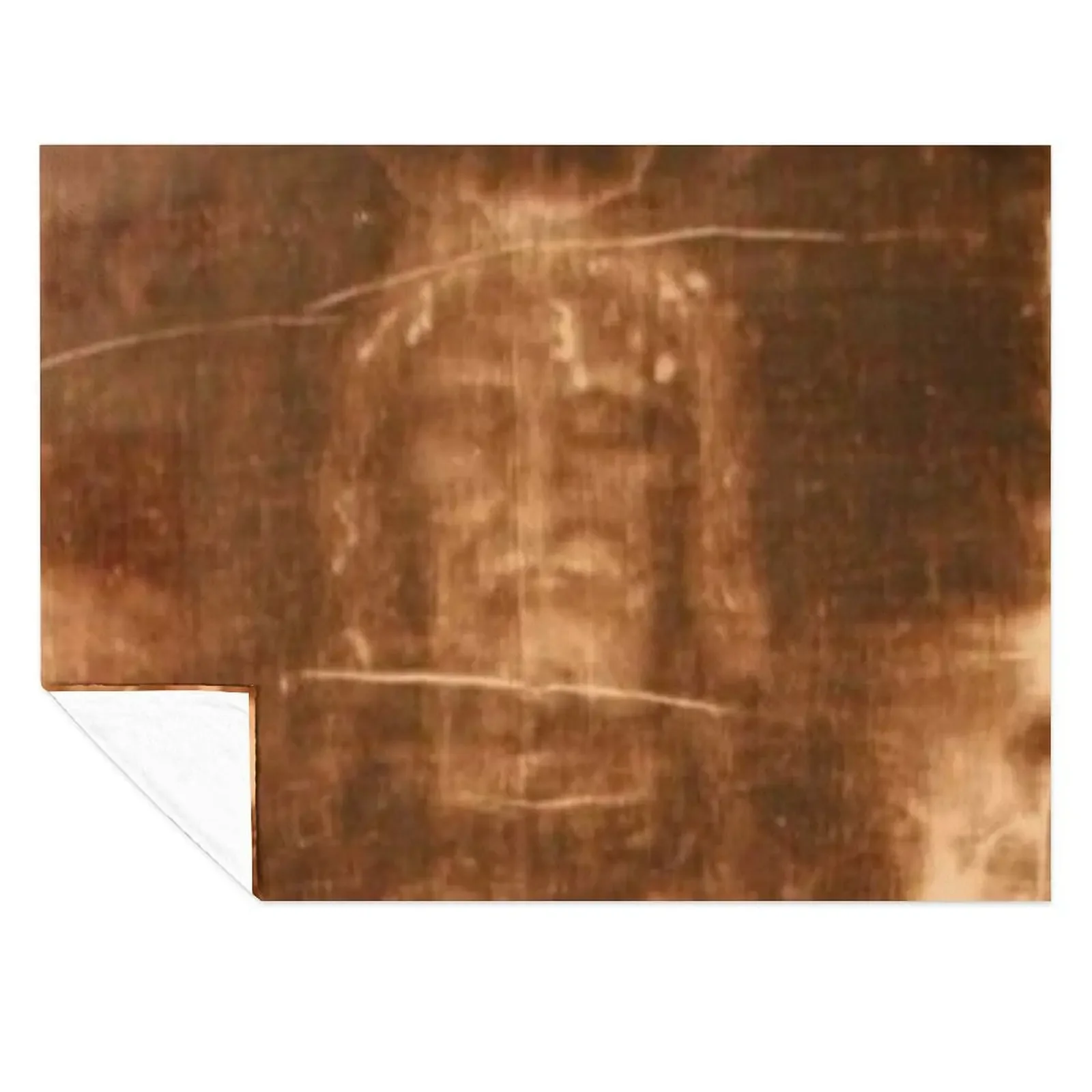 

Shroud of Turin, Jesus Christ Throw Blanket Flannel Fabric Thins Comforter Summer Blankets