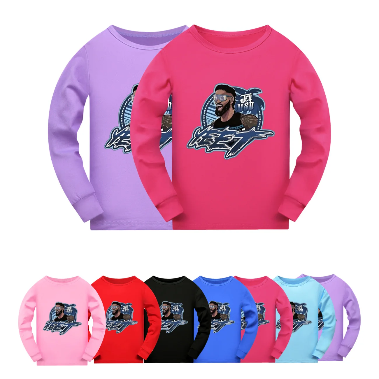تي شيرت صيفي جديد للأطفال الأولاد ملابس أطفال جميلة YEET ملابس أطفال بنات بأكمام قصيرة ملابس أطفال 4822