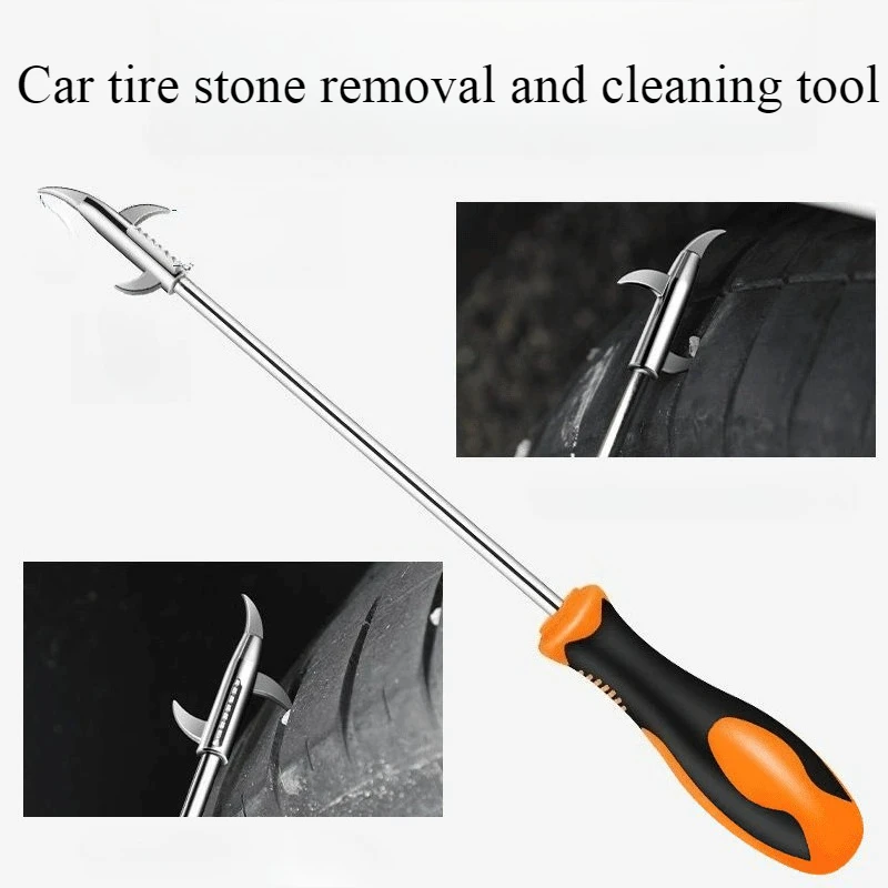 

Tire Cleaning Hook Car Tire Clear Stone Hook Quality Groove Broken Stone Remover Slot Stones Cleaner Car Tire Repair Tools