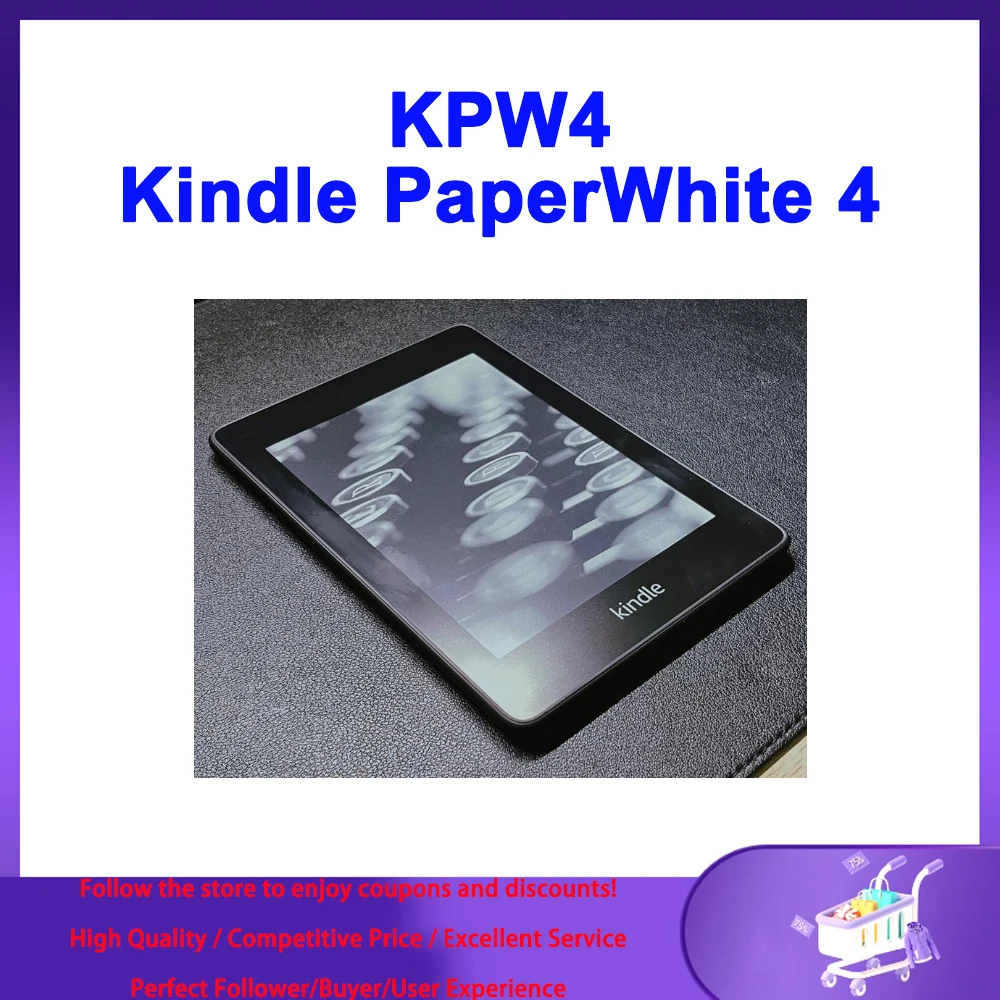 KPW4 E-book Reader Kindle Paperwhite 4 Ereader Kindle Paperwhite 10th Gen 6'' Touch Screen with Backlight Kindle E-reader 300ppi