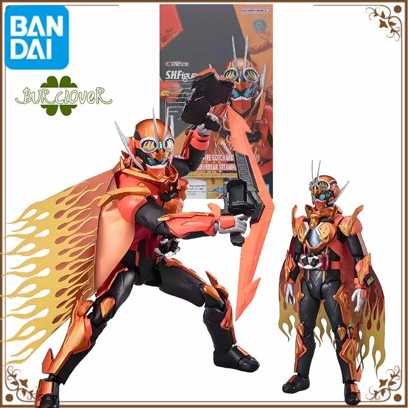 

Bandai Original SHF Anime Figure KAMEN RIDER FIRE GOTCHARD DAYBREAK STEAMHOPPER Action Figure Toys For Boys Kids Gift