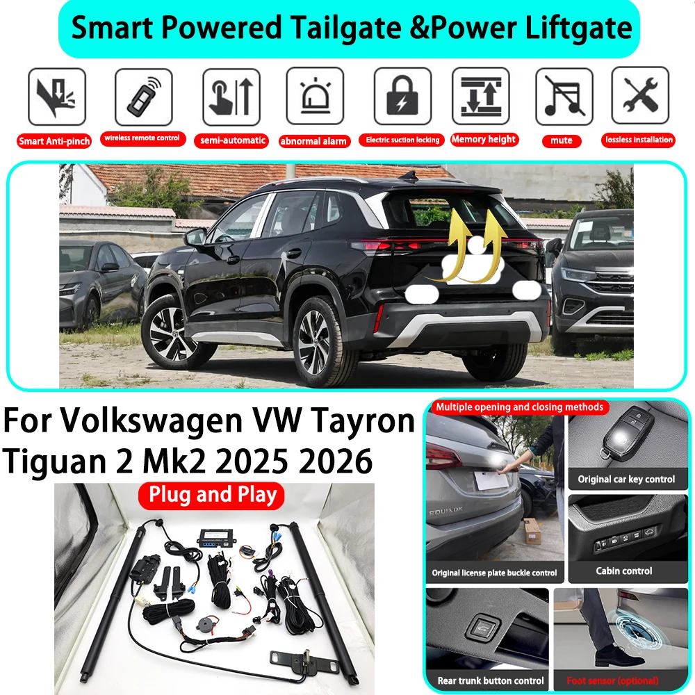 

﻿for Volkswagen VW Tayron Tiguan 2 Mk2 2025 2026 OEM Smart Automatic Powered Tailgate Electric Power Tailgate Lift Kit Key Close