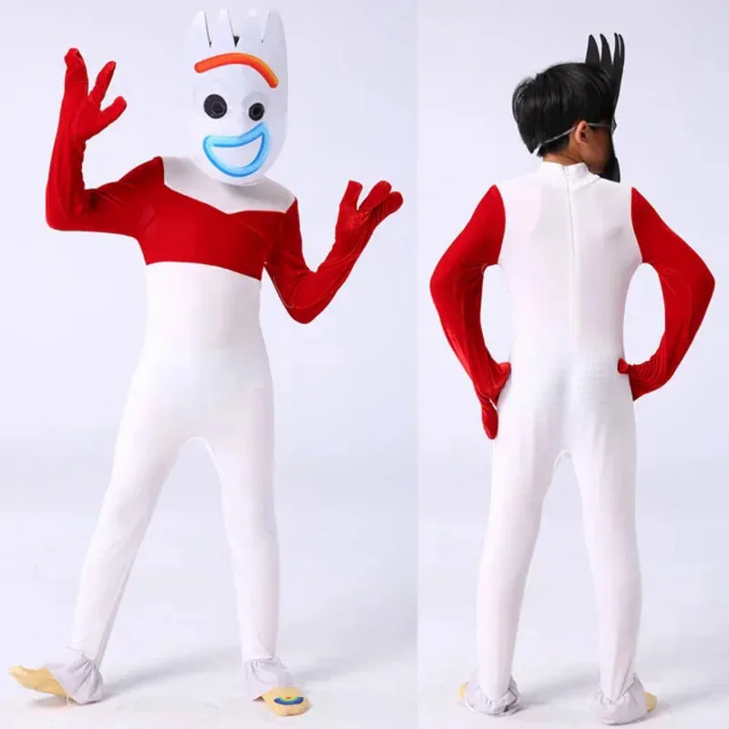 Toy and Story Fogg Forky Jumpsuits Anime Cosplay Costume Kids Adult halloween party Children Festival Role Play Performance