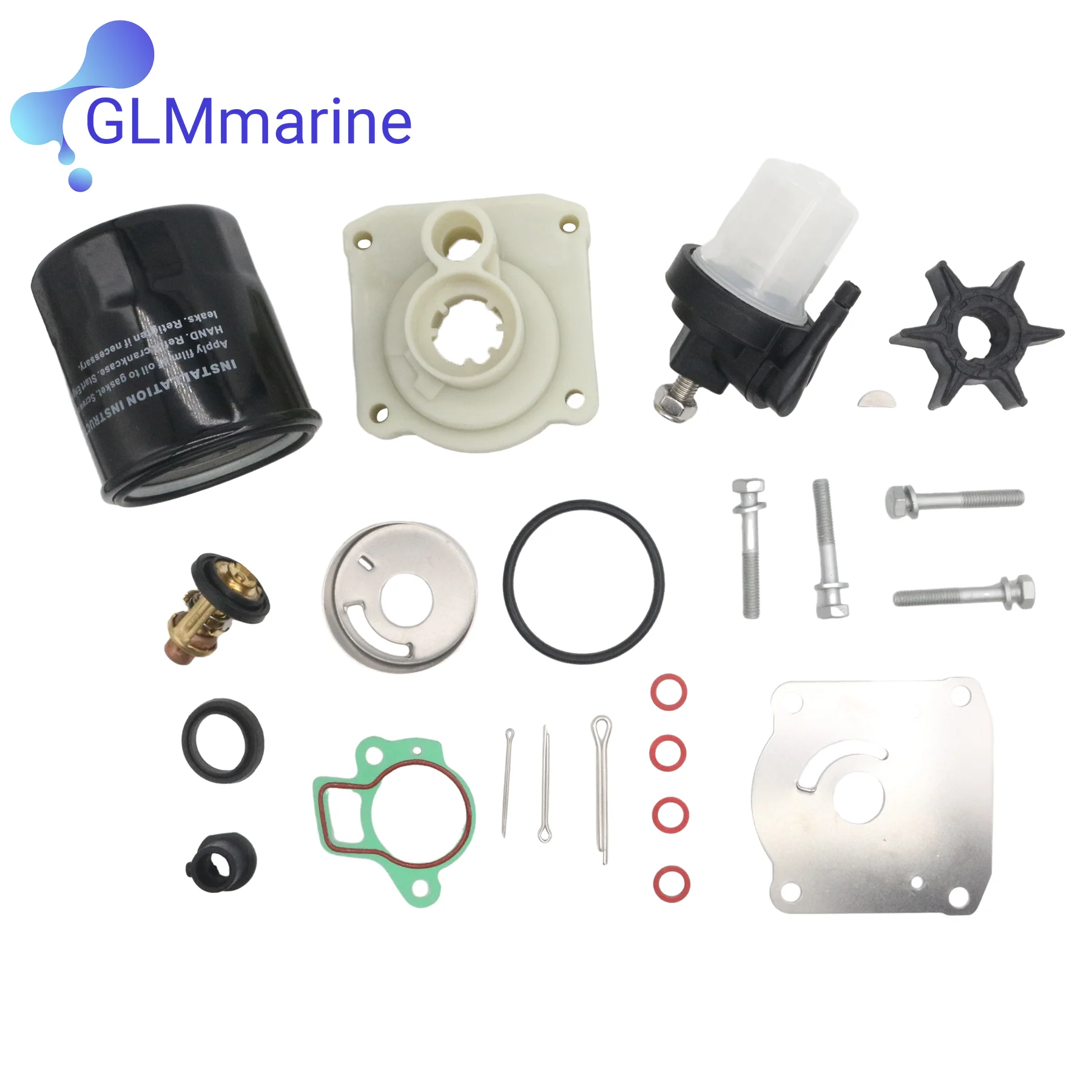 Outboard Service Kit For Yamaha 4-Stroke F 20 25 HP Outboard Motors 61N-W0078-14 61N-24560-10 5GH-13440-71 6G8-12411