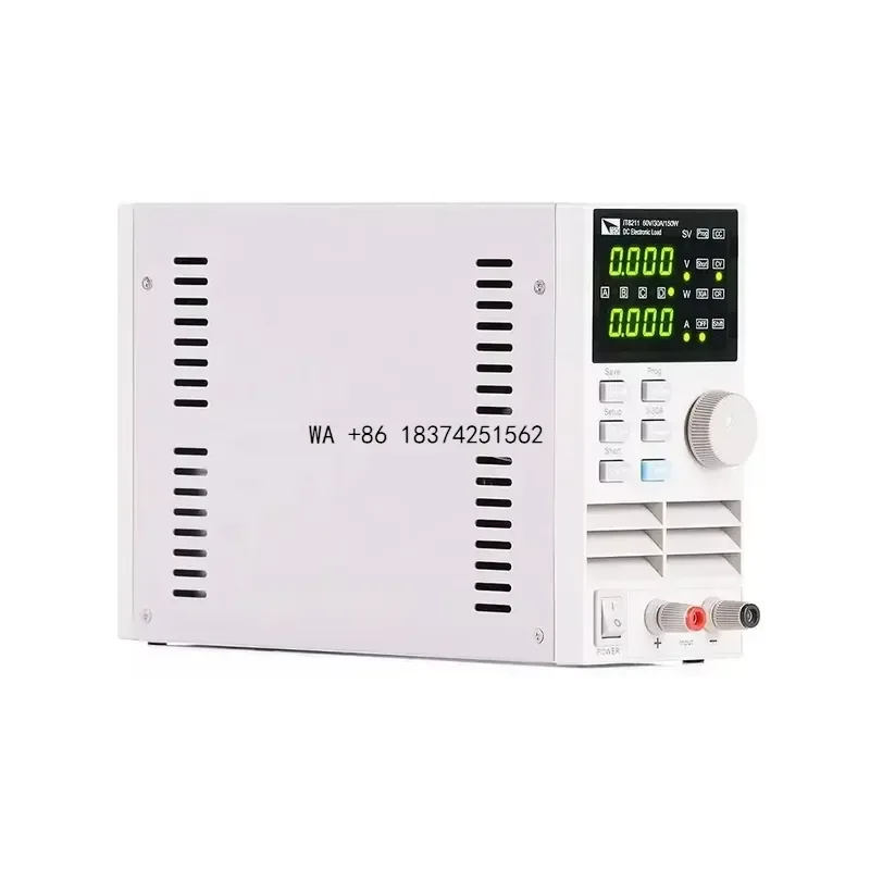 Wmwmnu Professional Single Channel 30A DC Electronic Load Tester with Constant Power Digital Control Function for Battery