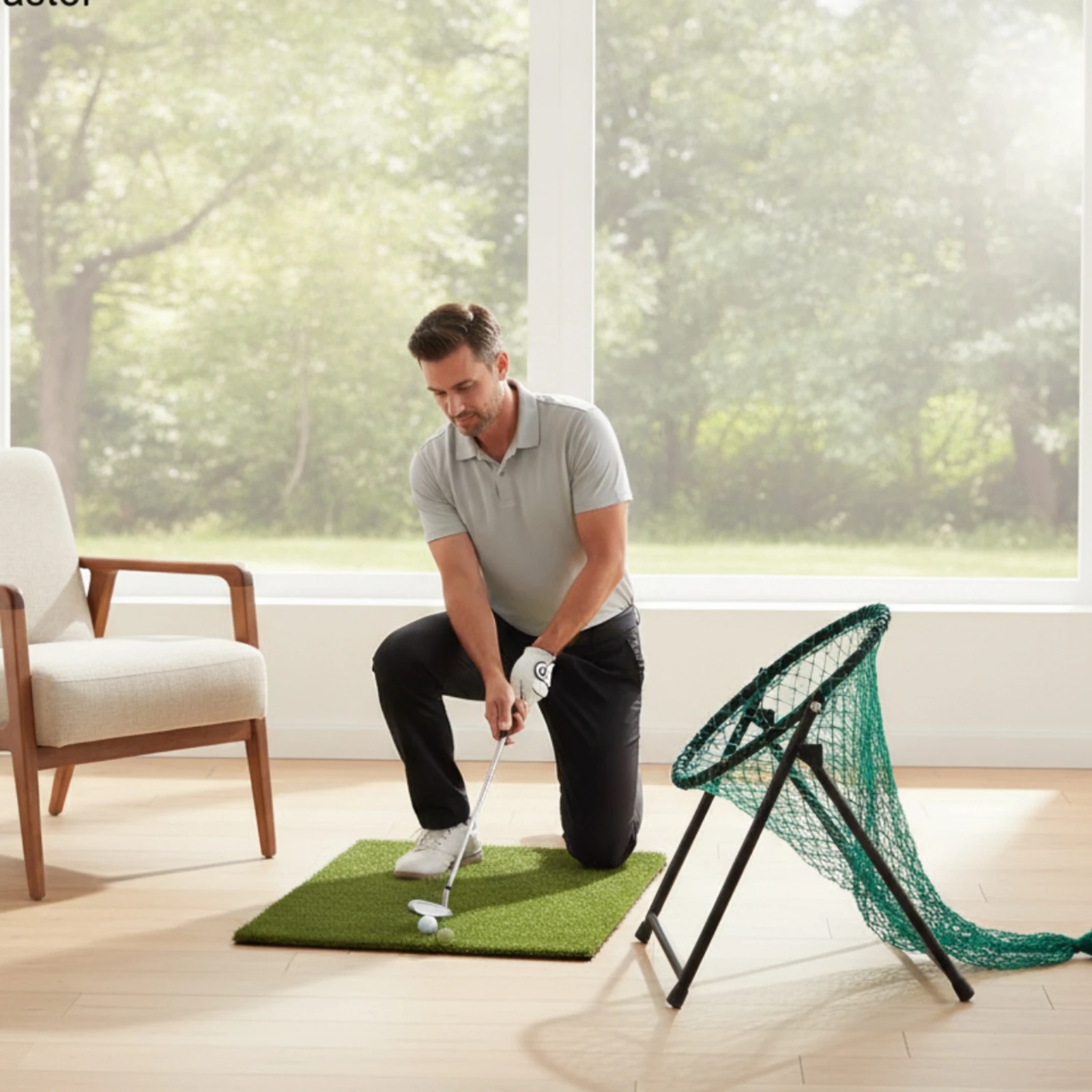 Easy Install Indoor Sports Training Gear Portable Adjustable Golf Practice Net Golf Chipping Practice Net for Golfers