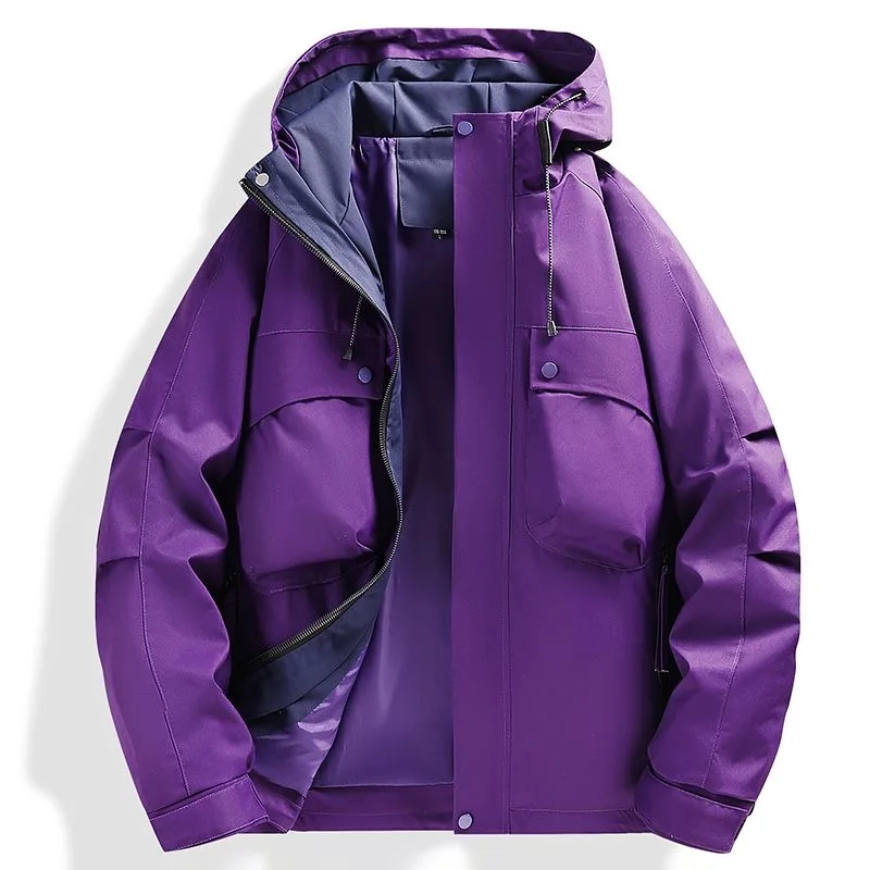 2025 الربيع والخريف موضة جديدة الاتجاه بلون يندبروف الرياضة تسلق الجبال سترة الرجال معطف فضفاض غير رسمي عالي الجودة