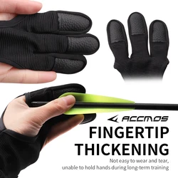 Archery 3 Fingers Glove Hand Guard Protector S/M/L/XL Breathable Outdoor Archery Shooting Hunting Accessory