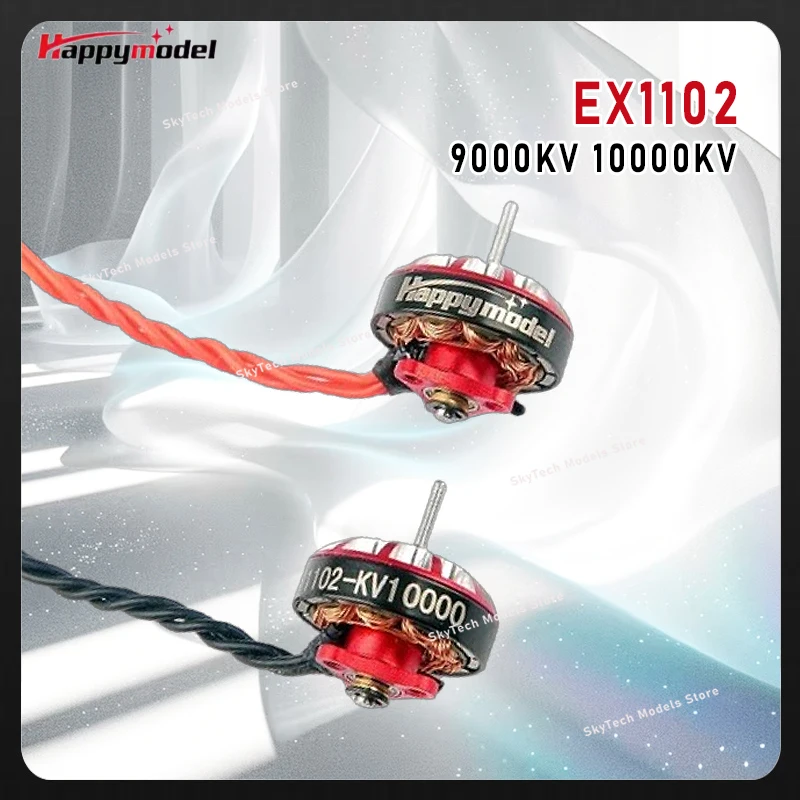 

HappyModel EX1102 1102 9000KV 10000KV 2-3S Brushless Motor for Mobula7 HD 75mm 85mm Tinywhoop FPV Model Parts