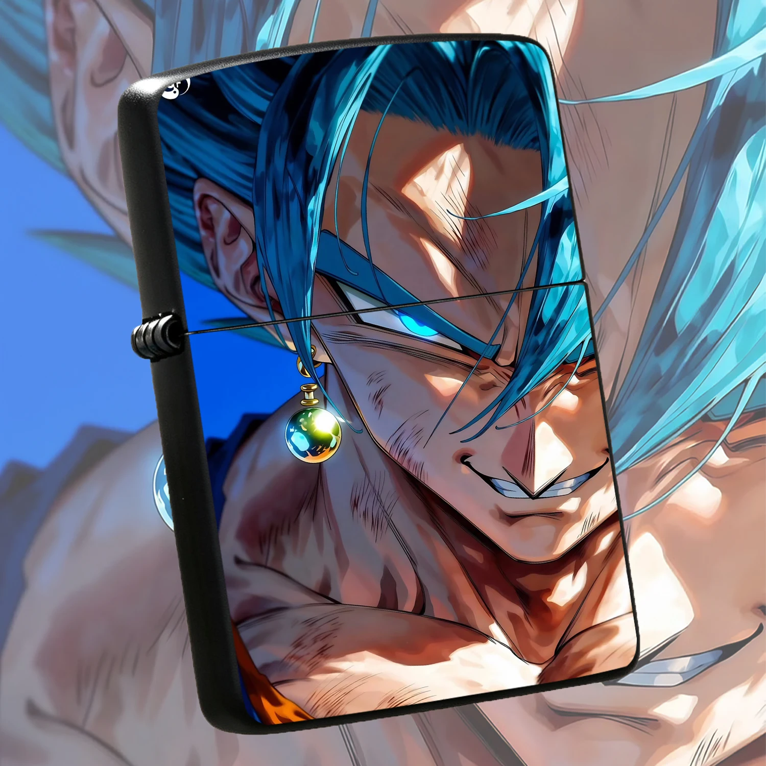 Creative Super Blue Vegito Themed Decor, Exquisite Hd Anime Pattern Peripheral, Suitable For All Daily Scenarios, Ideal Gift For Anime Fans, Portable For Outdoor Carrying, Delicate Texture Durable Collectible, Trendy Souvenir For Lovers Int