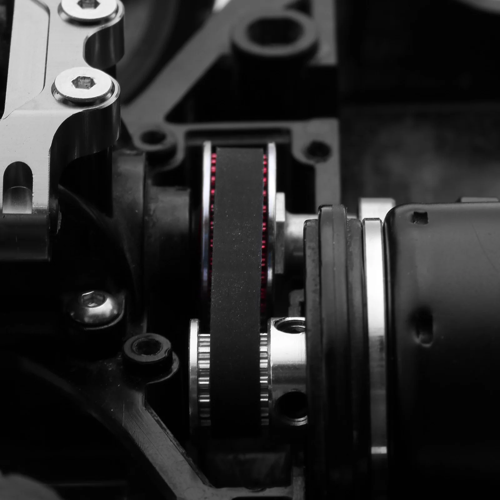 TAMIYA TT02 Copertura ingranaggi in plastica Copertura antipolvere per trasmissione a cinghia 16T 32T Ingranaggi trasmissione a cinghia a basso rumore per Tamiya TT-02 1/10 RC Car