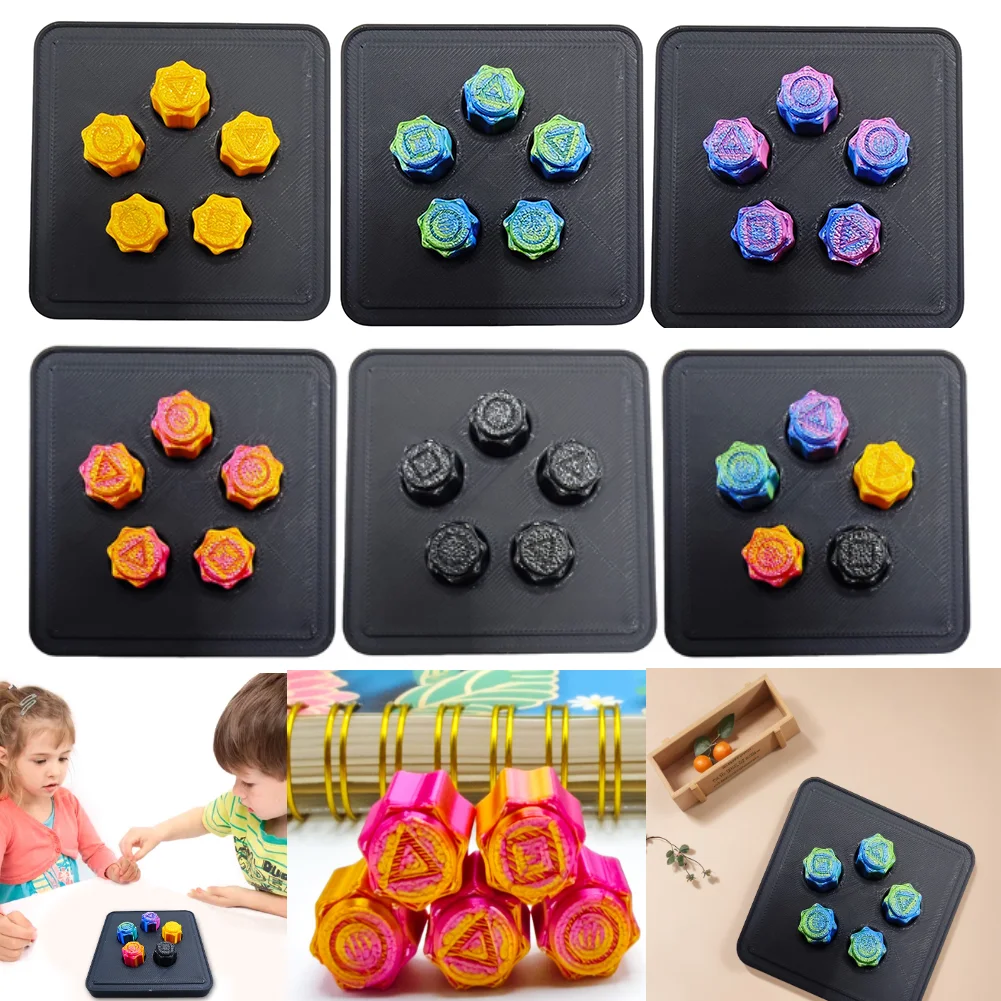 

2025 HOT Gonggi Traditional Korean Game Stone Catching Dice 5PCS Finger Exercise Fun Stress Relief Toy Board Game Set Fans Gifts