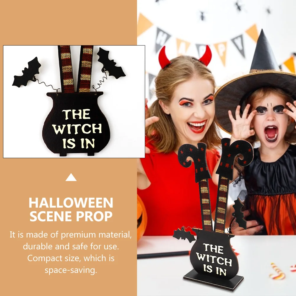 

Dining Room Table Decor Halloween Witch Prop Ornament Festival Crafts Scene Adornment Iron Exquisite