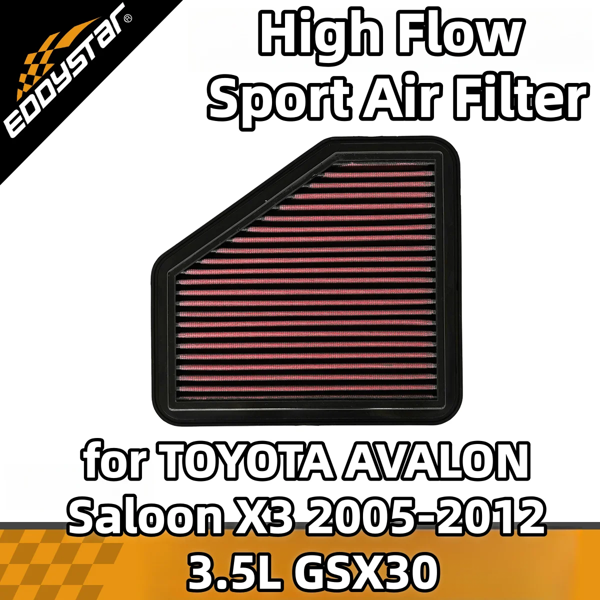 

Спортивный воздушный фильтр с высоким расходом для TOYOTA AVALON Saloon X3 2005-2012 3,5 л GSX30, моющиеся гоночные впускные фильтры