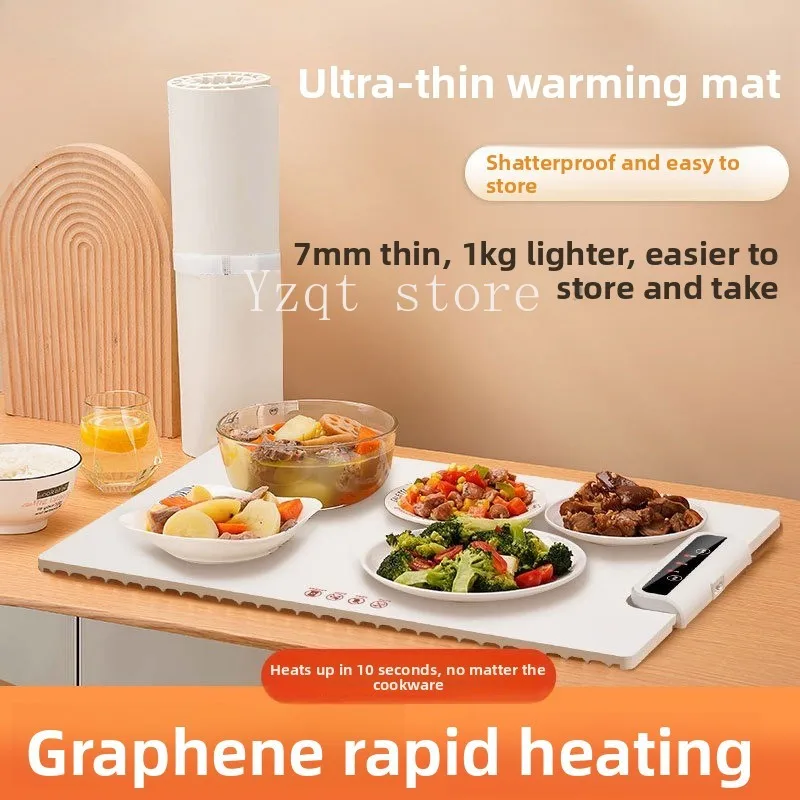 Foldable large-capacity vegetable warming mat hot cutting board household dining table hotel meal warming artifact board hot