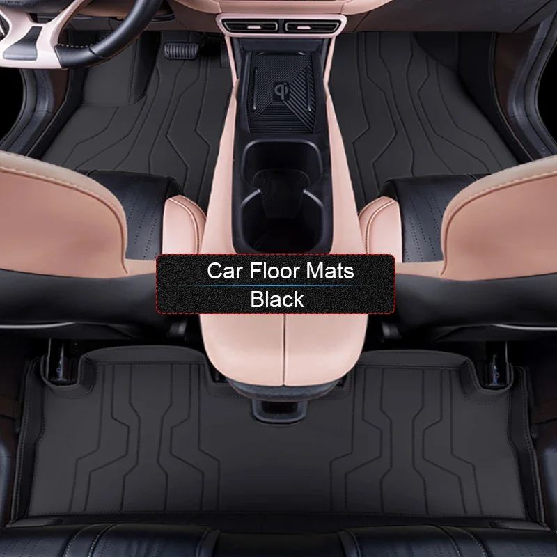 Custom Nappa Leather Car Foot Protect Mat Luxury Waterproof Floor Pad Accessory For BYD DOLPHIN MINI SEGULL SURF 2023-Present