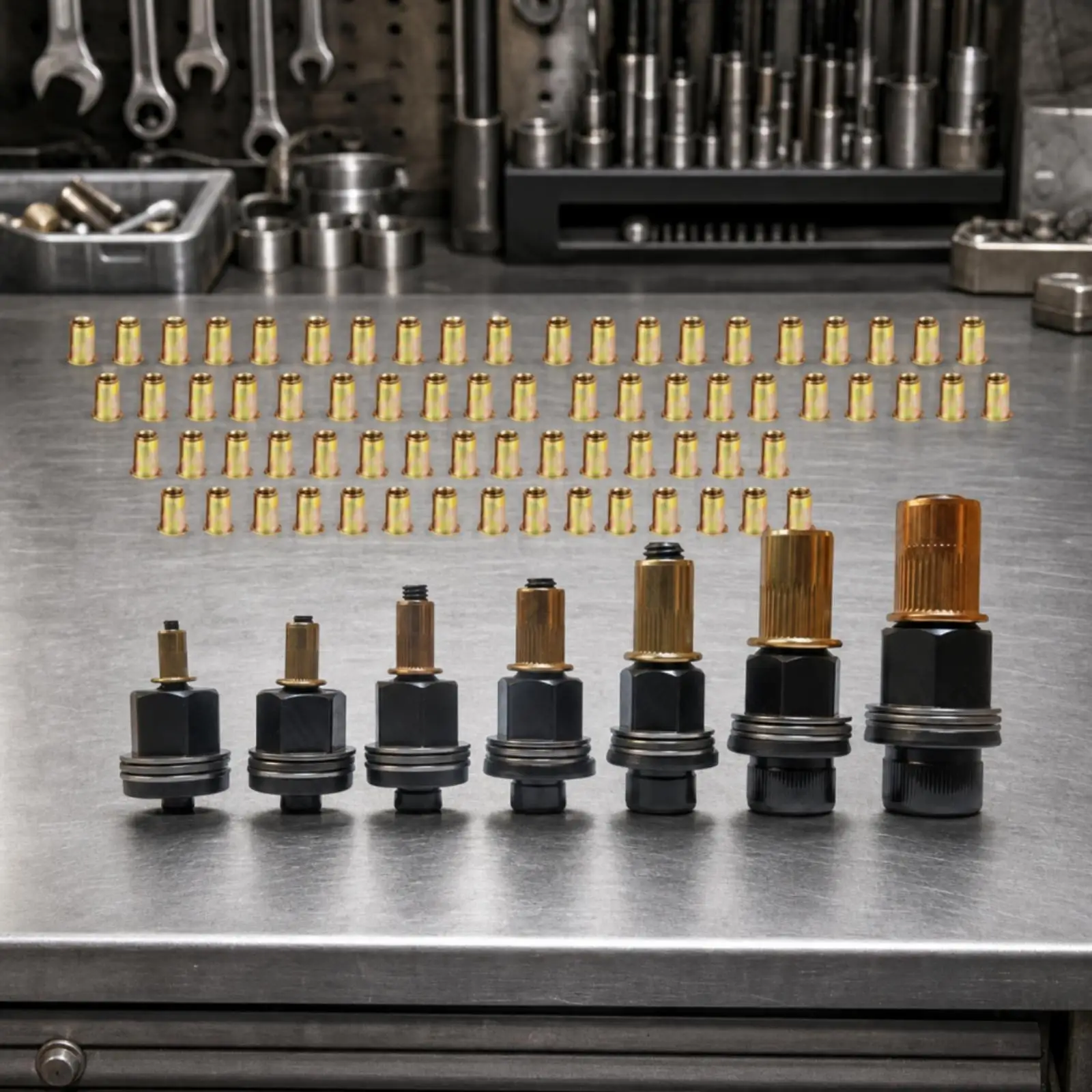 Manual Rivet Nut Puller with Black Oxide Coating Carbon Steel Core for Reliable Mechanical Connection in Repairs