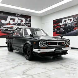NEW 1:22 SKYLINE 2000 GTR KPGC10 JDM Alloy Car Model Sound and Light Pull Back Car Toy Collectibles Birthday Gift