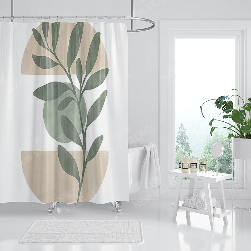 Waterproof fabric shower curtain Bathroom curtain accessories 180x200 Bath curtain for shower 240*200 nordic boho decor 240x200