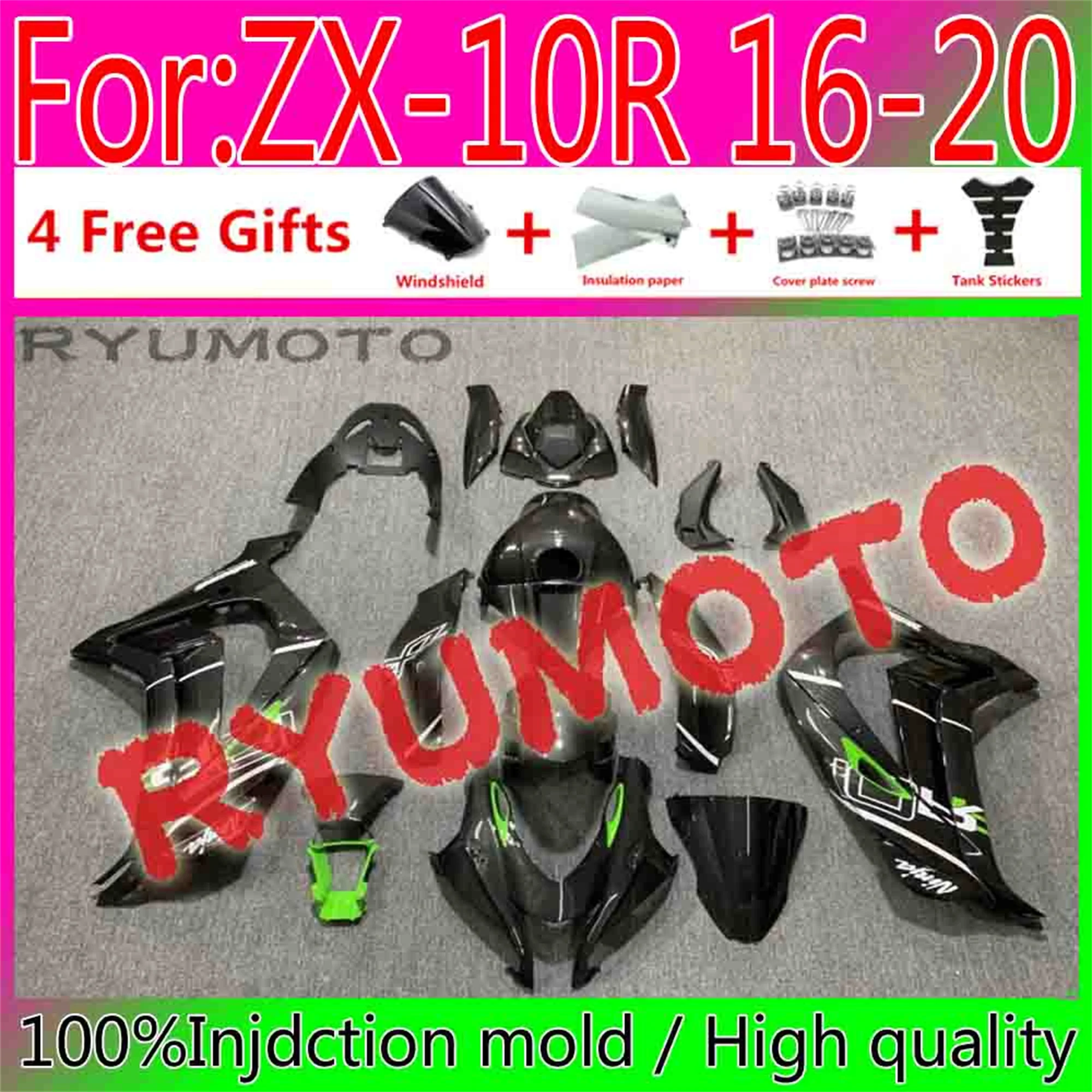 

NEW Motorcycle Injection Full Fairings For Kawasaki ZX-10R ZX10R 2016 - 2020 16 17 18 19 20 Bodywork Fairing