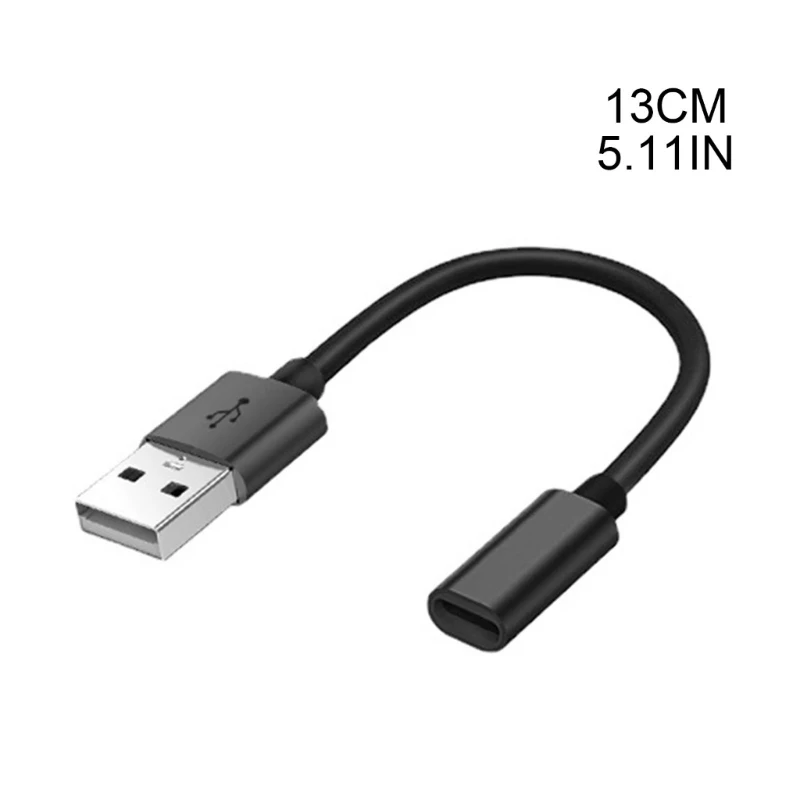 13cm USB2.0 to Type C Female Extension Cable USB C Charger Cable Connecting USB Devices 480Mbps Data Transmission Wire