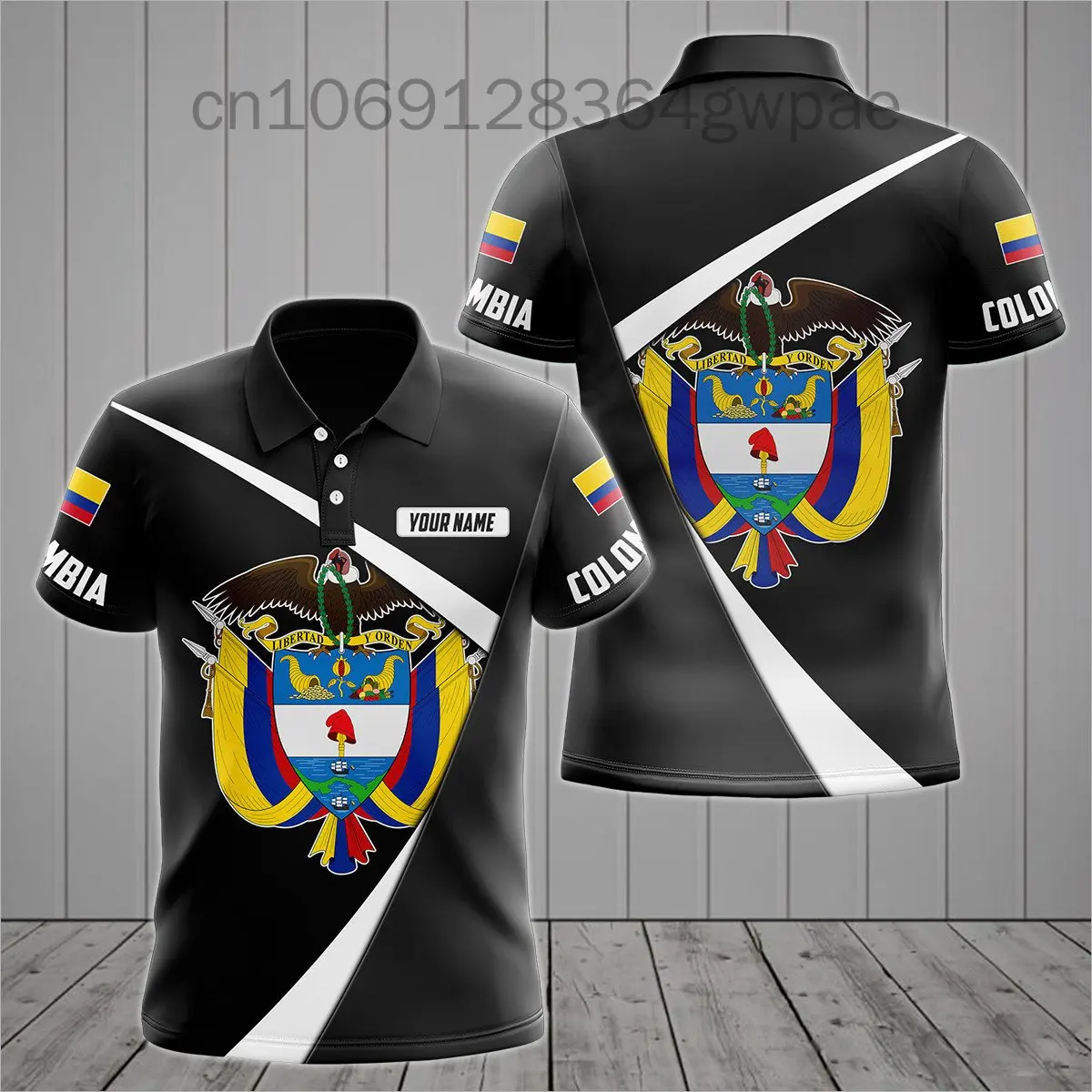 Colombia Flag Map 3D Printed Polo Shirts For Men Clothes Colombian Boy Short Sleeve Fashion Coat Of Arms POLO Shirt Jersey Tops