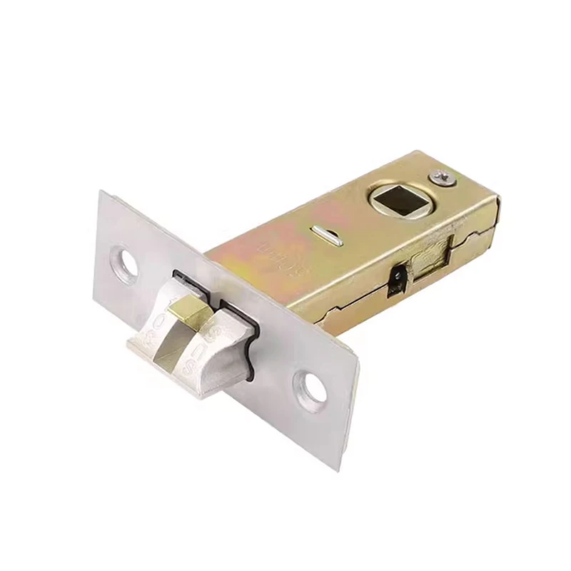 

1PCS Bathroom Lock Tongue Plastic Steel Door Universal Anti Lock Tongue Toilet Single Tongue Lock Replacement Door Lock Body
