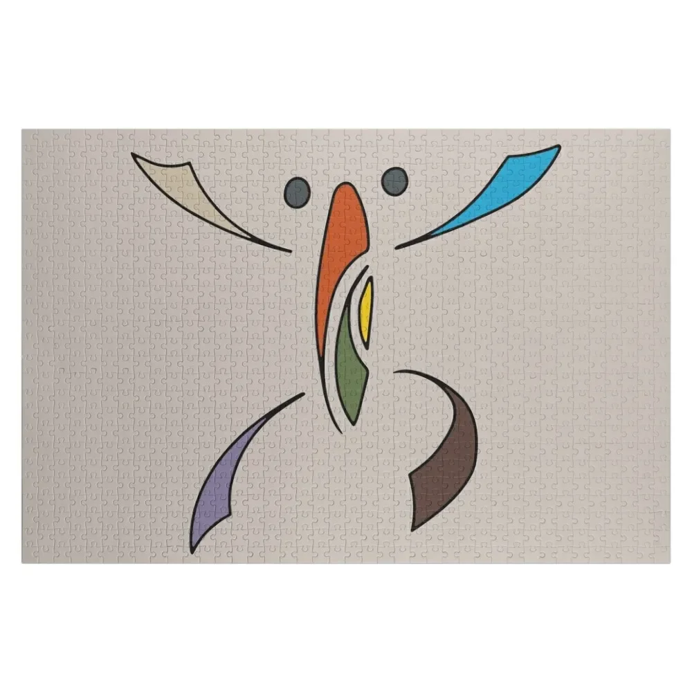 

Tribal Coqui Taino Symbol Puerto Rico Colorful Jigsaw Puzzle Scale Motors Personalized Baby Toy Puzzle