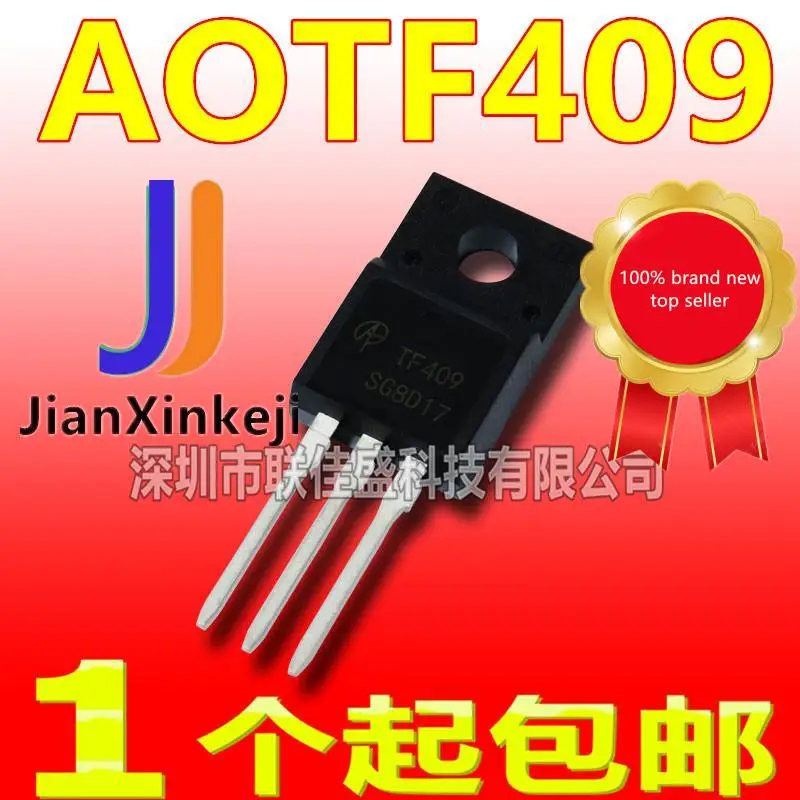 

10pcs 100% orginal new in stock AOTF409L Field Effect Tube P channel 24A 60V TO-220F TF409L