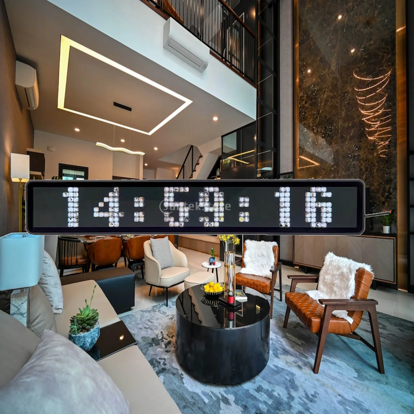 Minimalist LED Digital Clock for Desk with Sturdy Metal Body and Easy Read