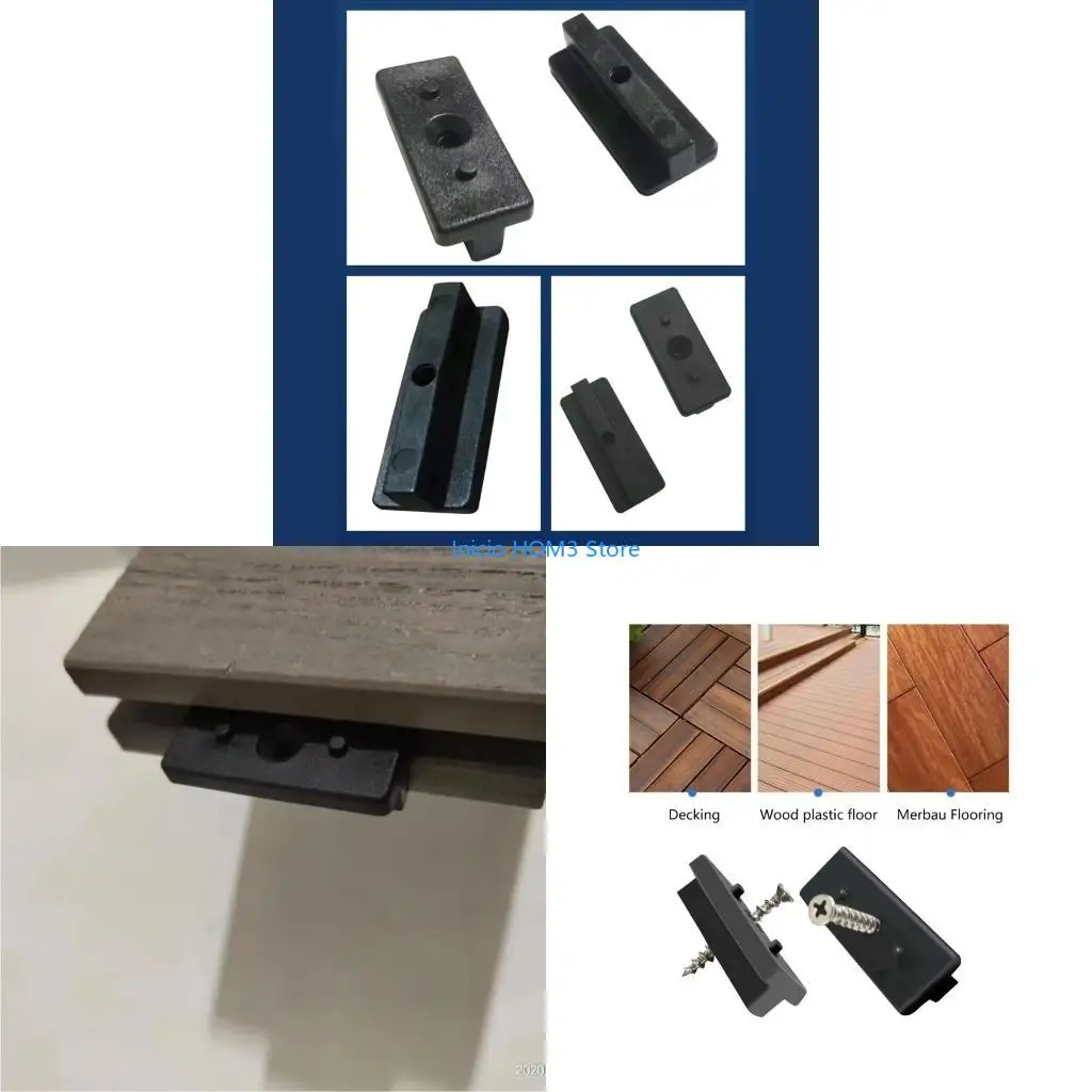 A5YD 100pcs Plastic Decking Clip for Long Time Use Stability and Aesthetic Appeal