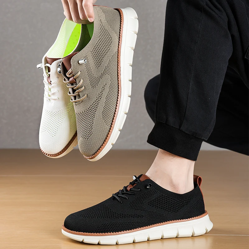 Large Size 48 Men's Walking Shoes Fashion White Slip-on Sneakers Man Breathable Mesh Casual Shoes Men Sport Running Sneakers