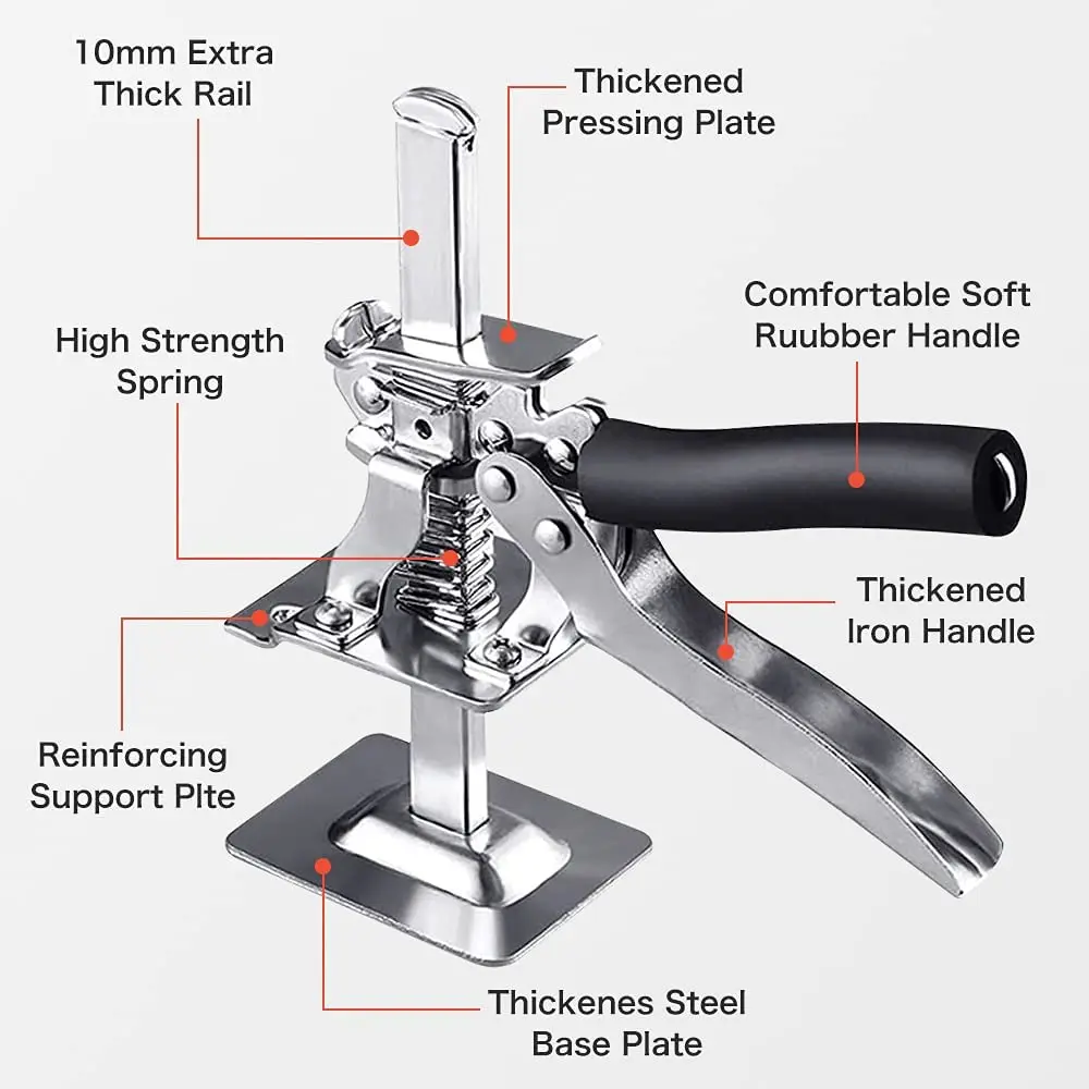 Anti Slip Board Lifter Cabinet Jack Stainless Steel Tile Height Regulator Precision Locator Wall Leveling Lifting Construction