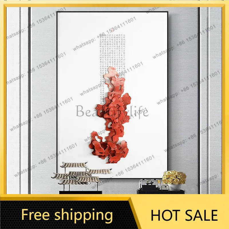 LJY three-dimensional entrance decorative painting corridor end aisle hanging painting new Chinese style