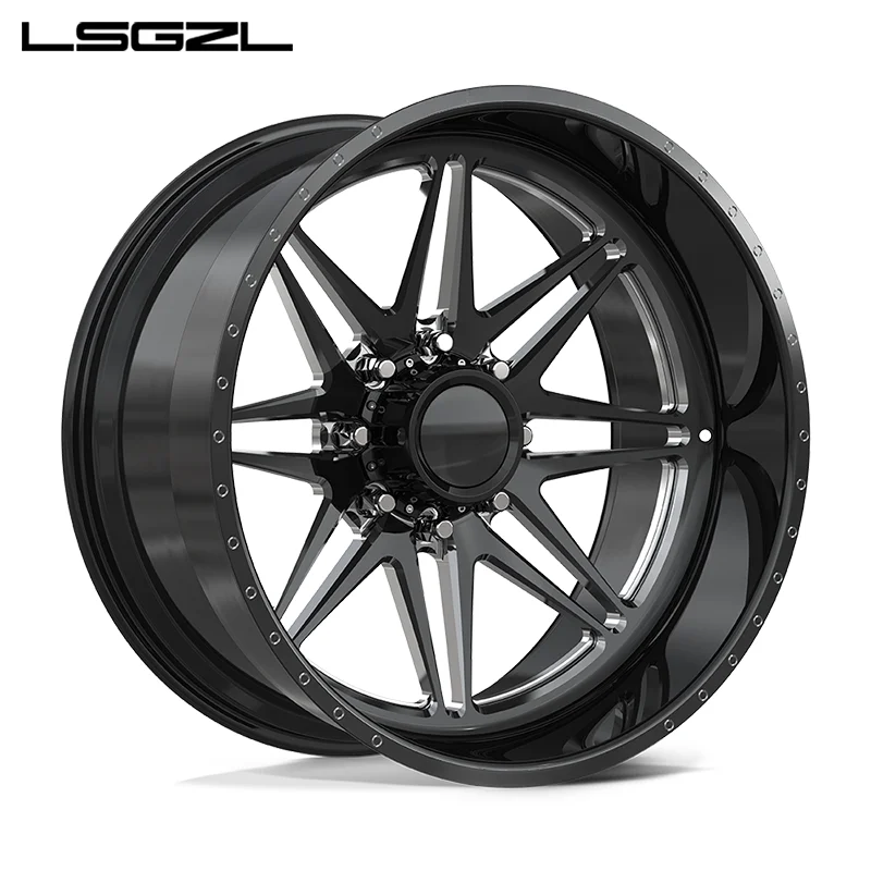 Deep Concave Super Single 6x5.5 8x165.1 8x170 8x180  Forged Alloy Rim for F250 20 ford GMC Truck 8x200 8x210 silverado Wheel