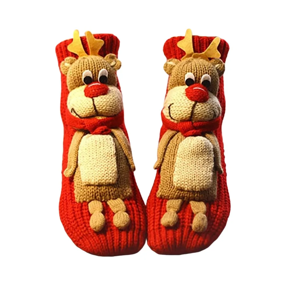 

Creativity 3D Prints Christmas Socks Thick Warm Animal Socks Breathable Non-Slip Winter Socks for Men & Women