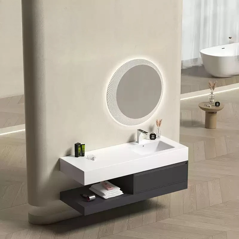 Hotel wind upper and lower bathroom cabinet size, Nordic washbasin combination