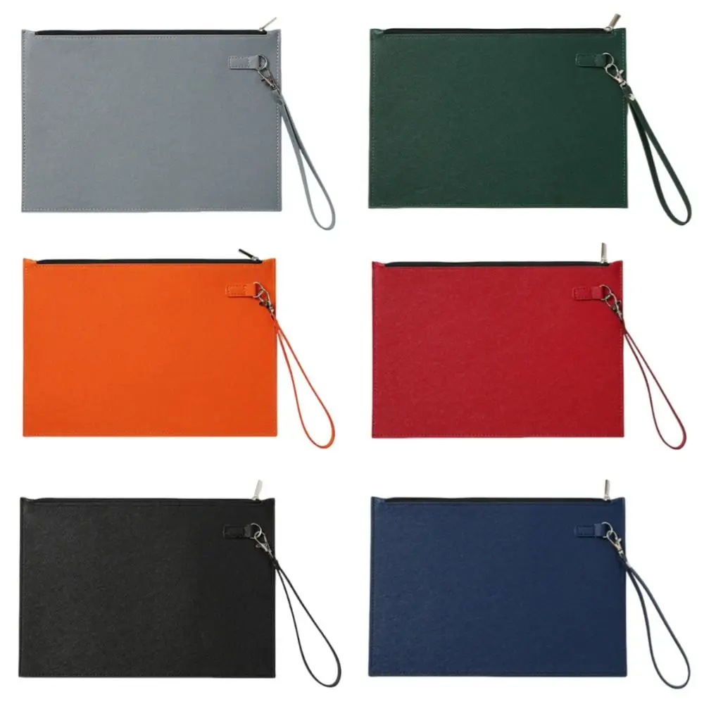 Cartella portadocumenti in similpelle A4 di grande capacità Borsa portadocumenti ispessita impermeabile Elegante con corda