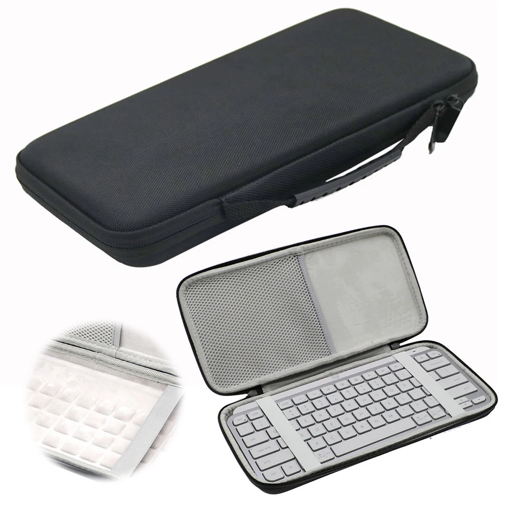 

Travel Carrying Case Bag for Logitech MX Keys Mini Wireless Keyboard Protective Storage Bag Illuminated Keyboard Storage Case