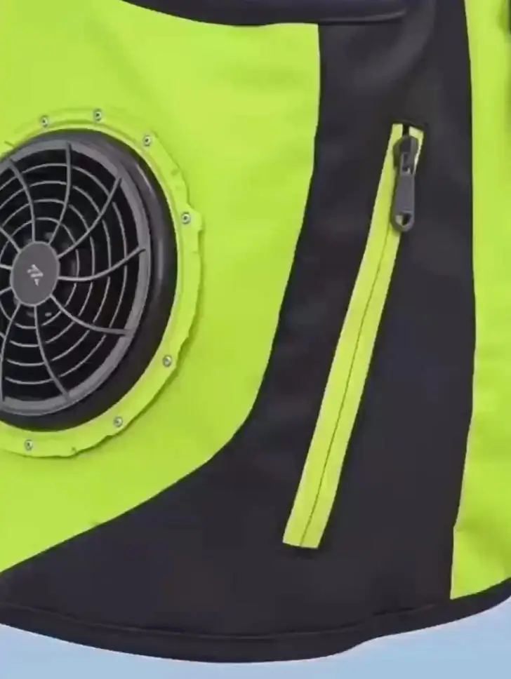 Reflective Dual Cooling Vest with Ice Packs Smart Water Circulation Air-Cooled