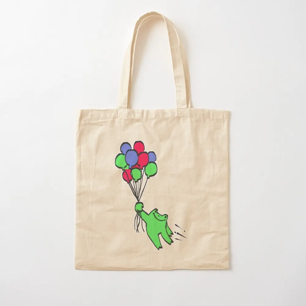 

Balloon Froggy (Funny Frogs) Tote Bag Women's bag free delivery bags hand bag ladies Canvas Tote