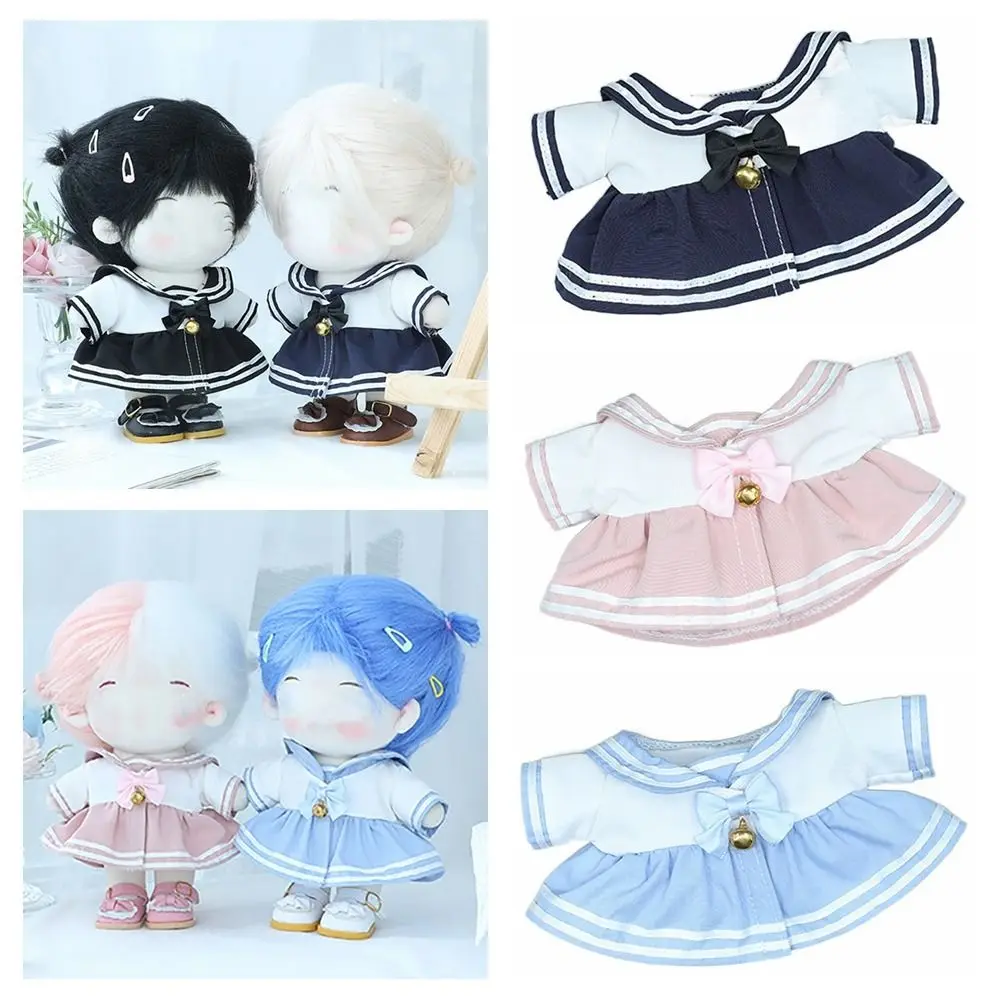 Jk Skirt  Accessories Playing House Sailor Suit Dress Cotton   Clothes For 20cm Knotbow Bell